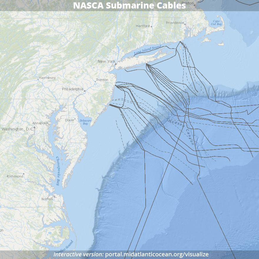 Map of NASCA Submarine Cables